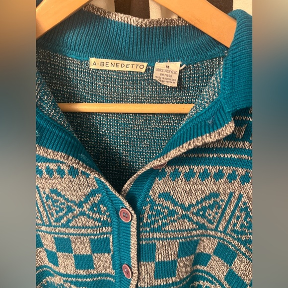 Vintage Acrylic Sweater A Benedetto Pullover - Picture 5 of 9